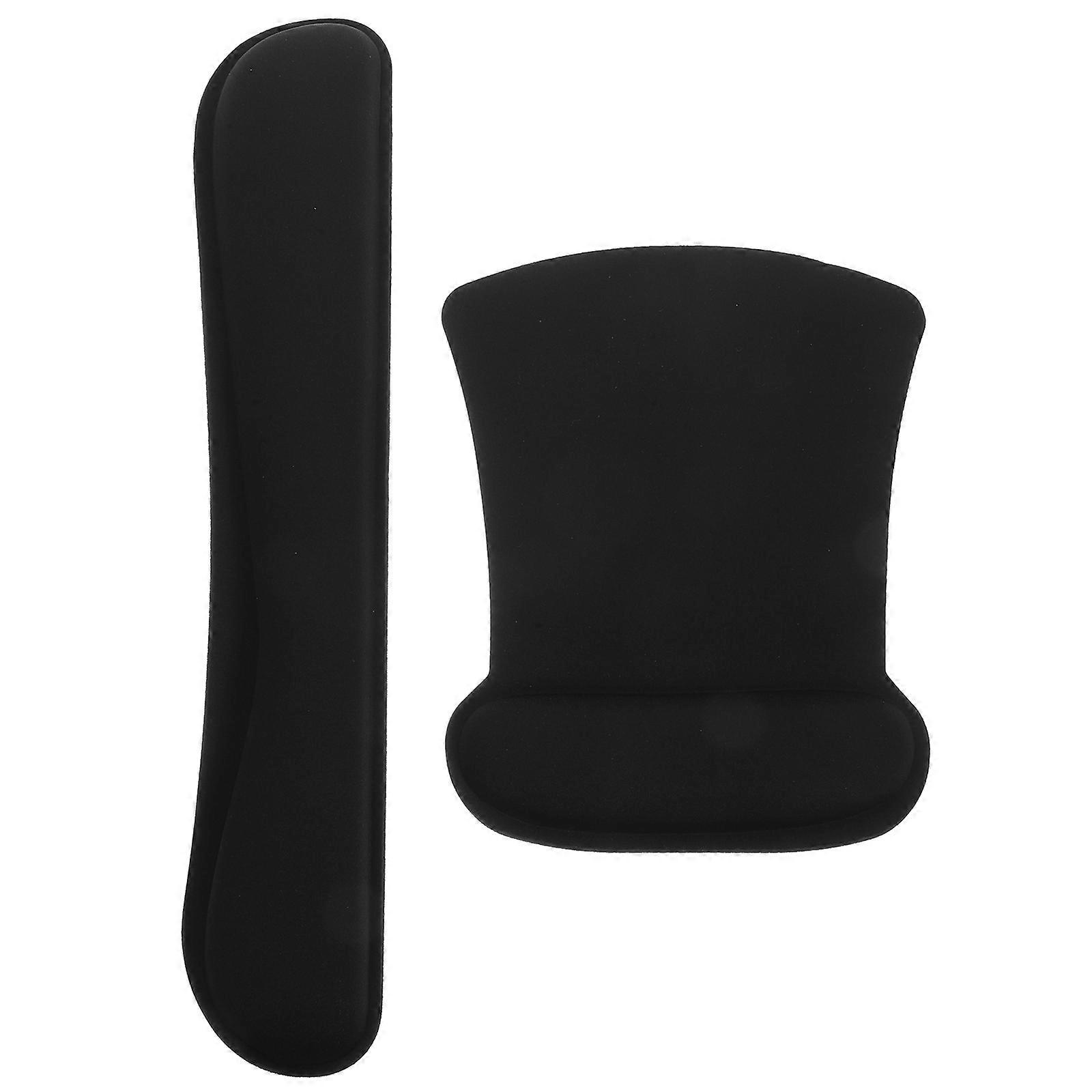 Ergonomic Keyboard and Mouse Wrist Support Set Memory Foam Pads with Non Slip Design for Office & Gaming 2pcs Comfortable Wrist Rest for Relief