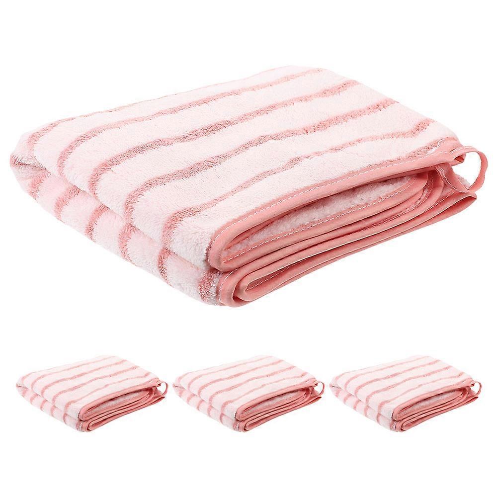 Here's a refined and professional product description for your **4pcs Coral Fleece Bath Towels**:
### **4 Pack Coral Fleece Bath Towels – Soft,