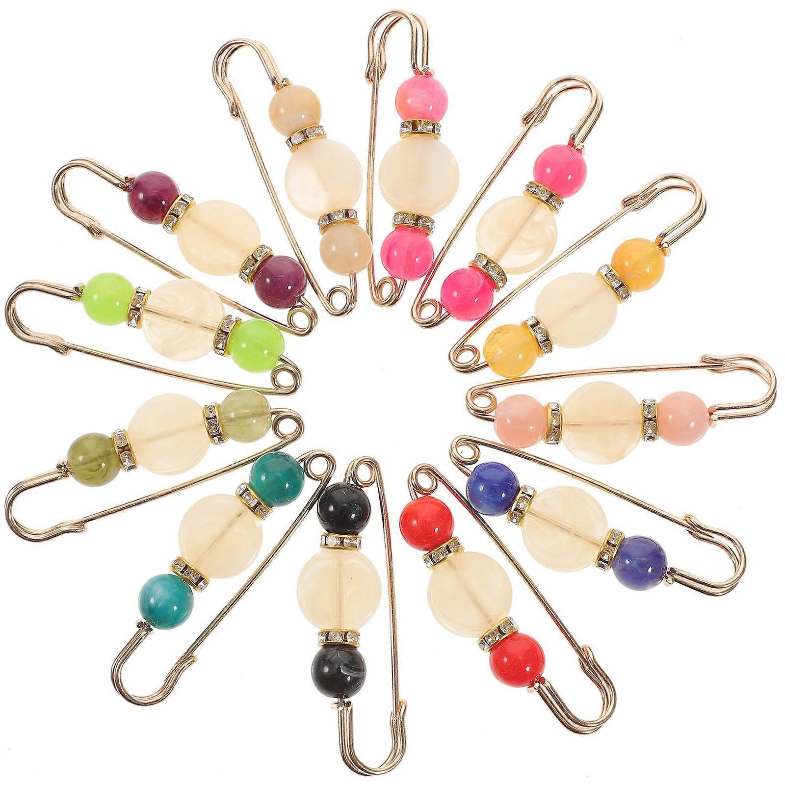 Sweater Pin 12Pcs Pants Clip Assorted Color Waist Adjustment Clothes Fixing For Women Daily Wearing