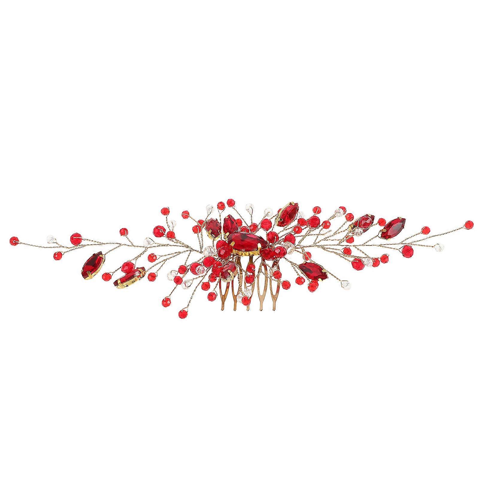 Wedding Accessory Crystal Hair Comb Bridal Style Zinc Alloy Material 21X7X1CM For Special Occasions 1Pcs
