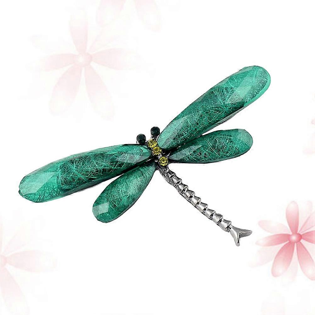 Vintage Style Shawl Pin Dragonfly Resin Costume Jewelry For Women 1Pack