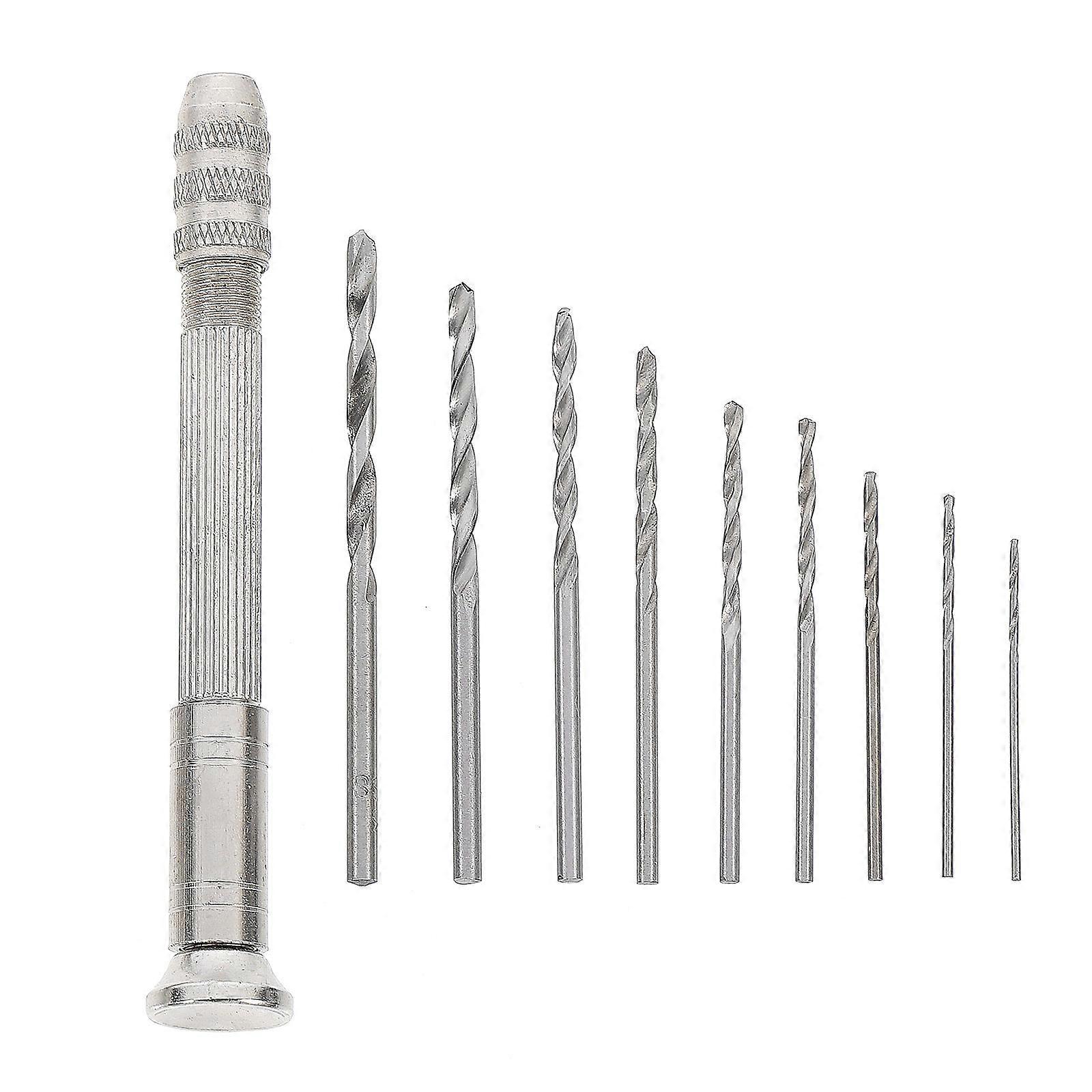 1 Set Jewelry Making Hand Drill Tools DIY Hand Drill with Drill Bits for Resin Molds Craft Projects