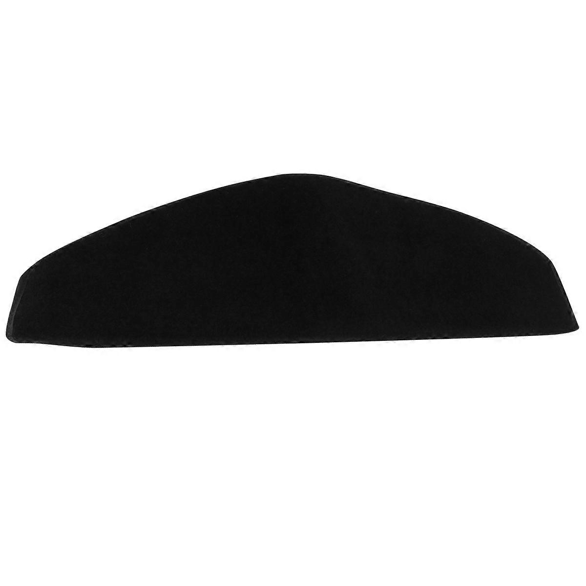 Trin tæpper til trapper skridsikker trappemåtte rektangulær sort og rød 65 x 24,5 x 1 cm beskyt trapper 2 stk