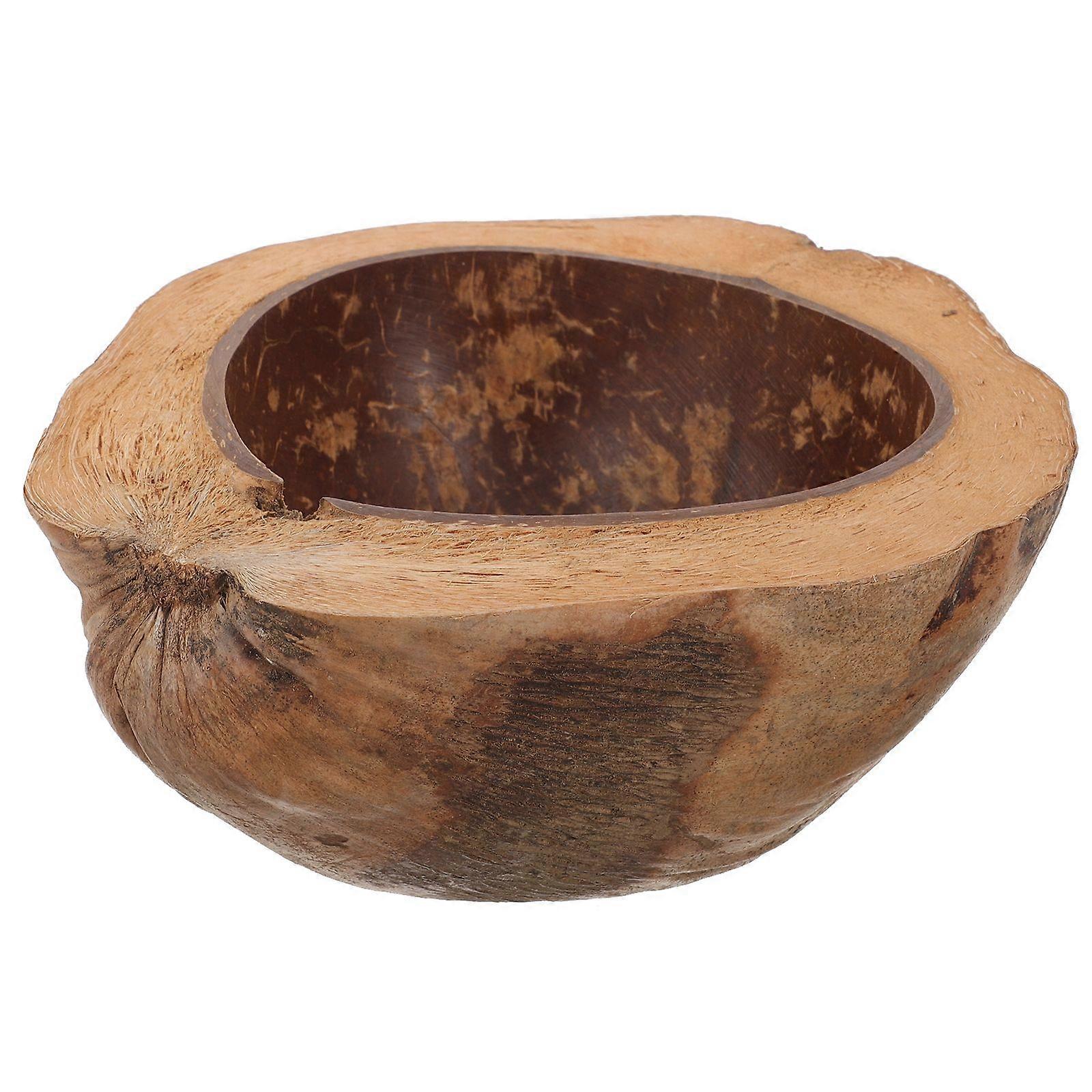 Coconuts Shell Candle Bowl Multi-function Food Bowl Natural Coconuts Shell Fruits Bowl Candle Cup