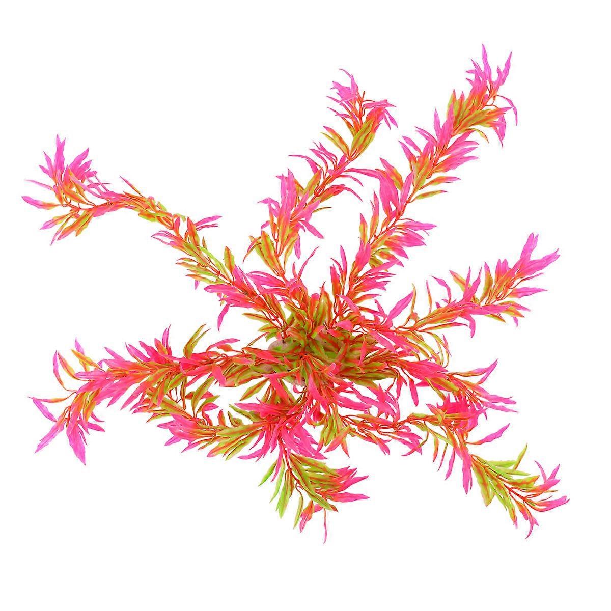 水槽の水草の装飾魚の水槽の飾りの赤と.00X15.00X10.00CM 1個のための天然プラスチック植物