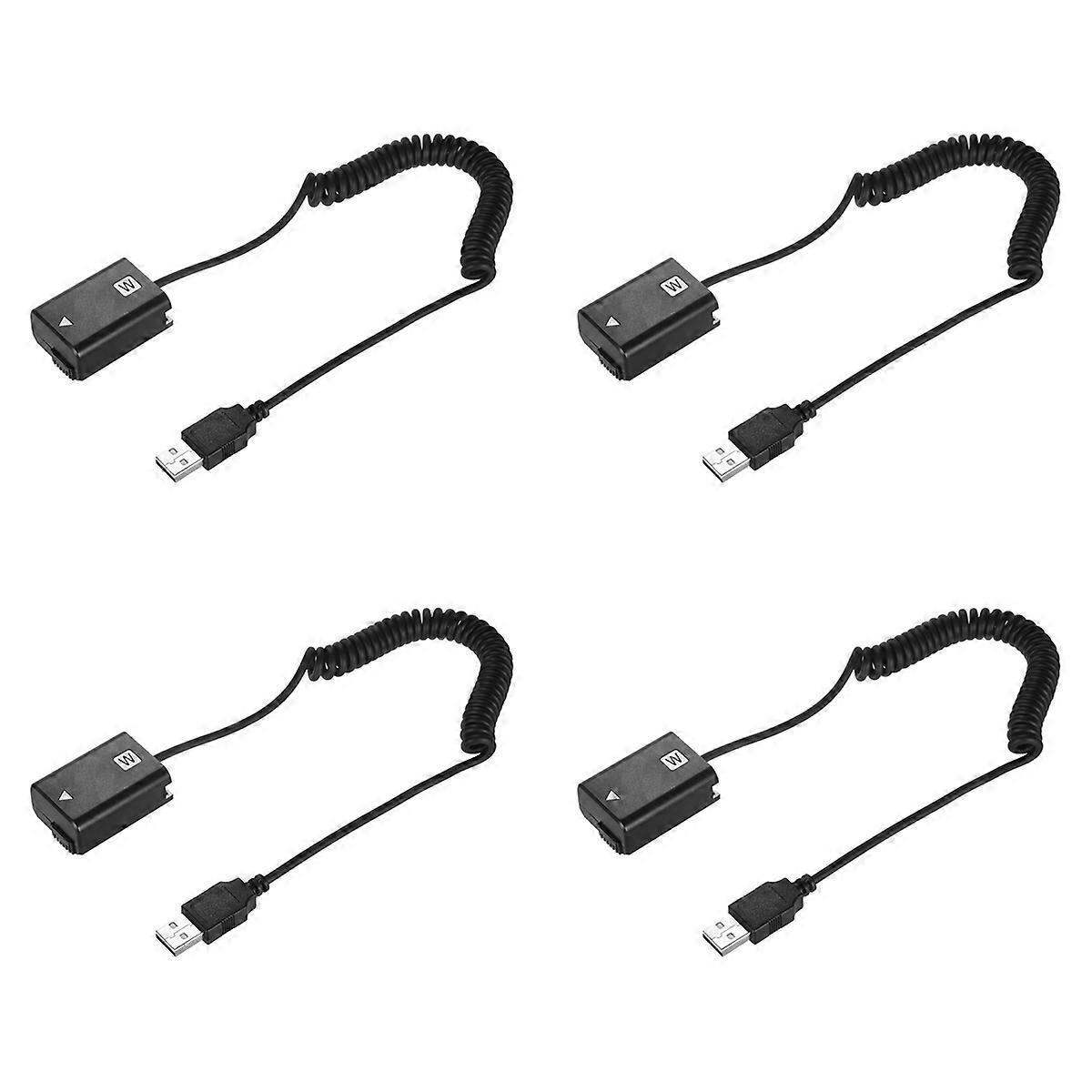 NP-FW50 Dummy Battery Spring USB Charging Cable for A7 Coupler