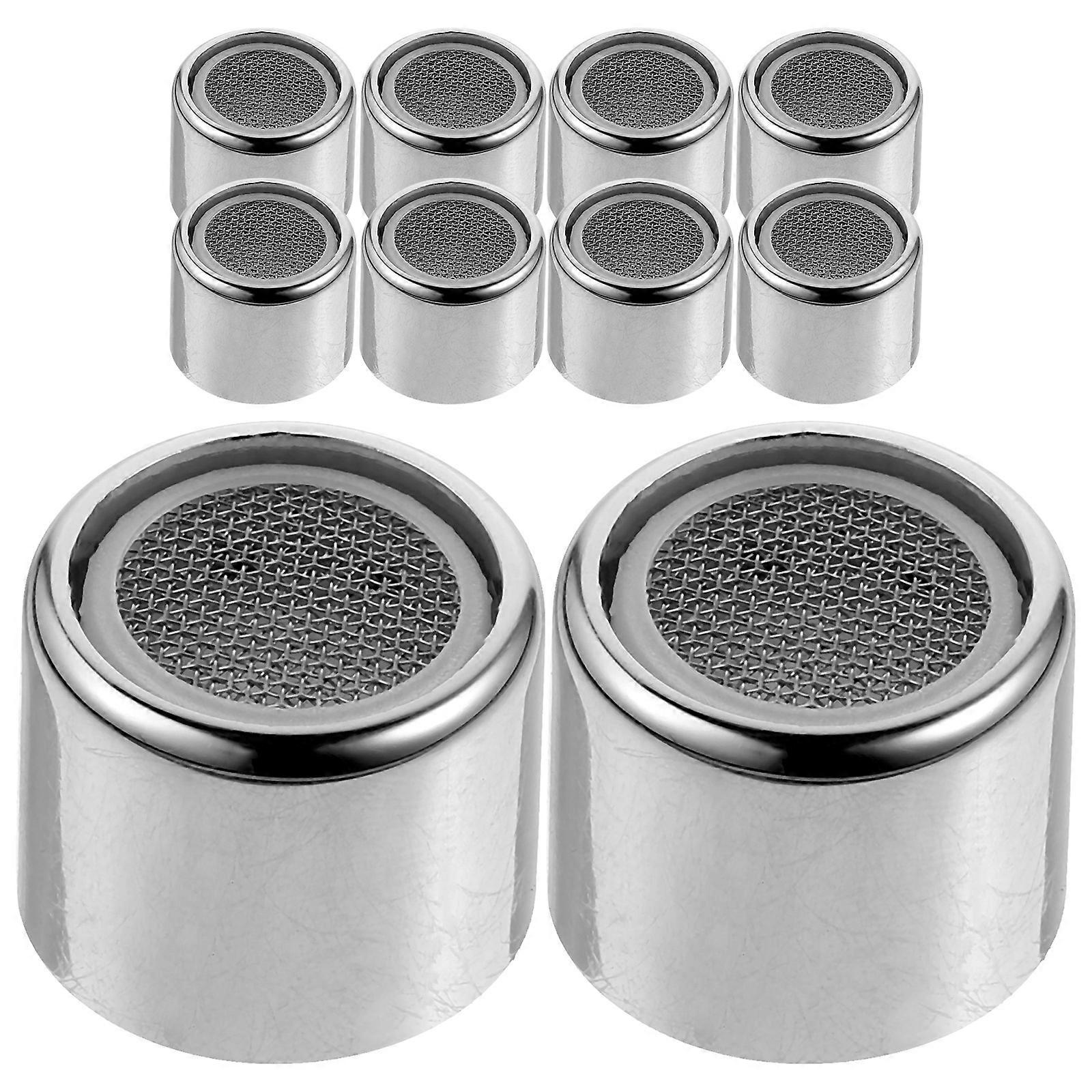 Aerator Parts Smooth Flow Bathroom Faucet Round Shape 10Pack