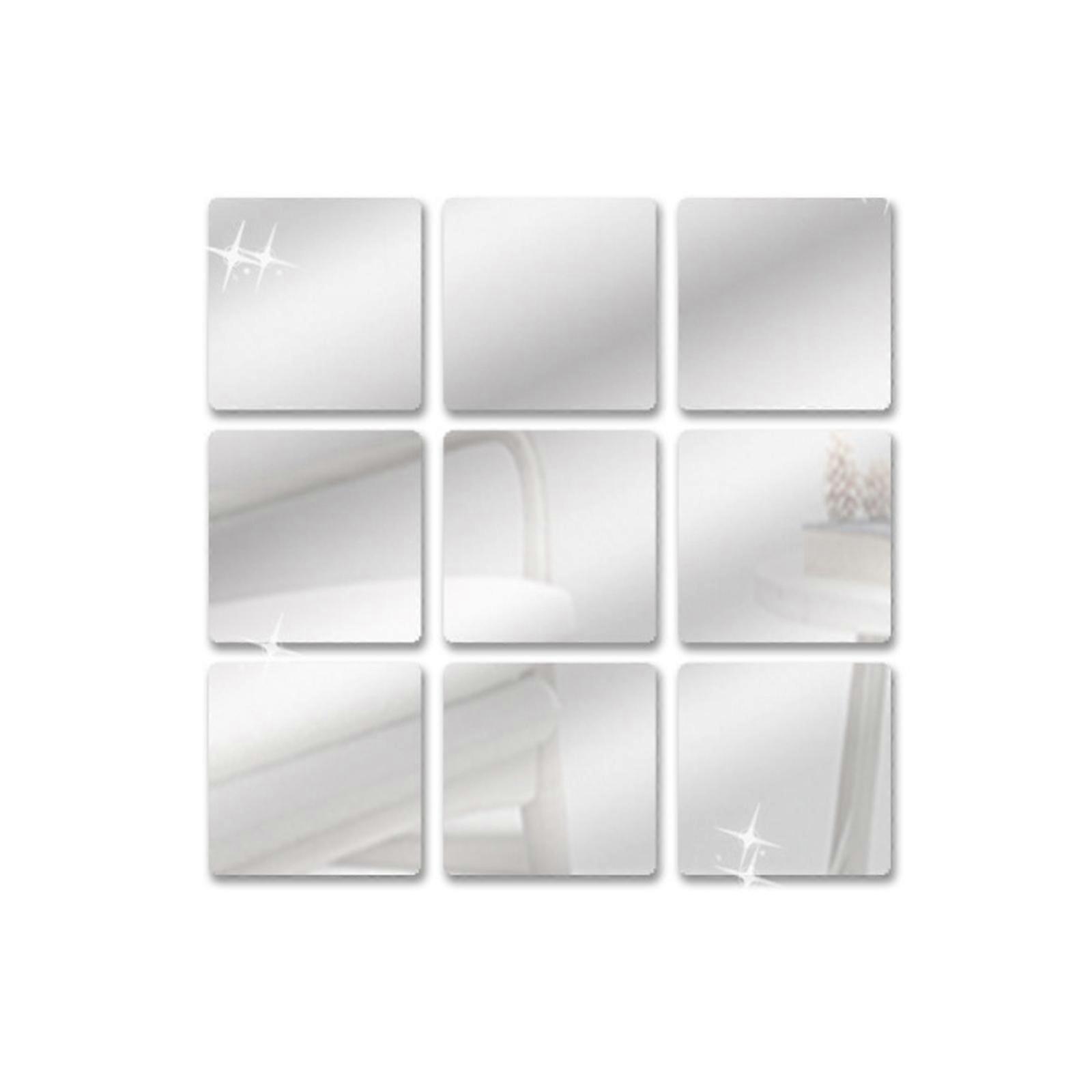 Wall Decor Mirror Effect Decals Acrylic Double Sided Adhesive Tape For Homeowners 12Pack