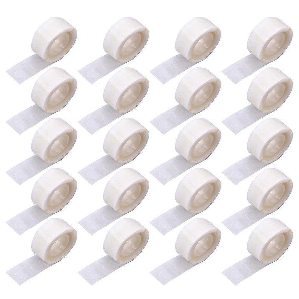 Multifunctional Double-Sided Adhesive Tape Tapes DIY Party Setup Transparent 5X5X2CM 20 Rolls
