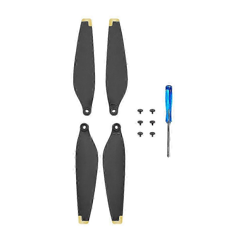Low Noise Wing Fans Propeller Blade Replacement Set for Compatible DJI Mini 3 Pro Drone Accessories in Orange Color, Lightweight Design