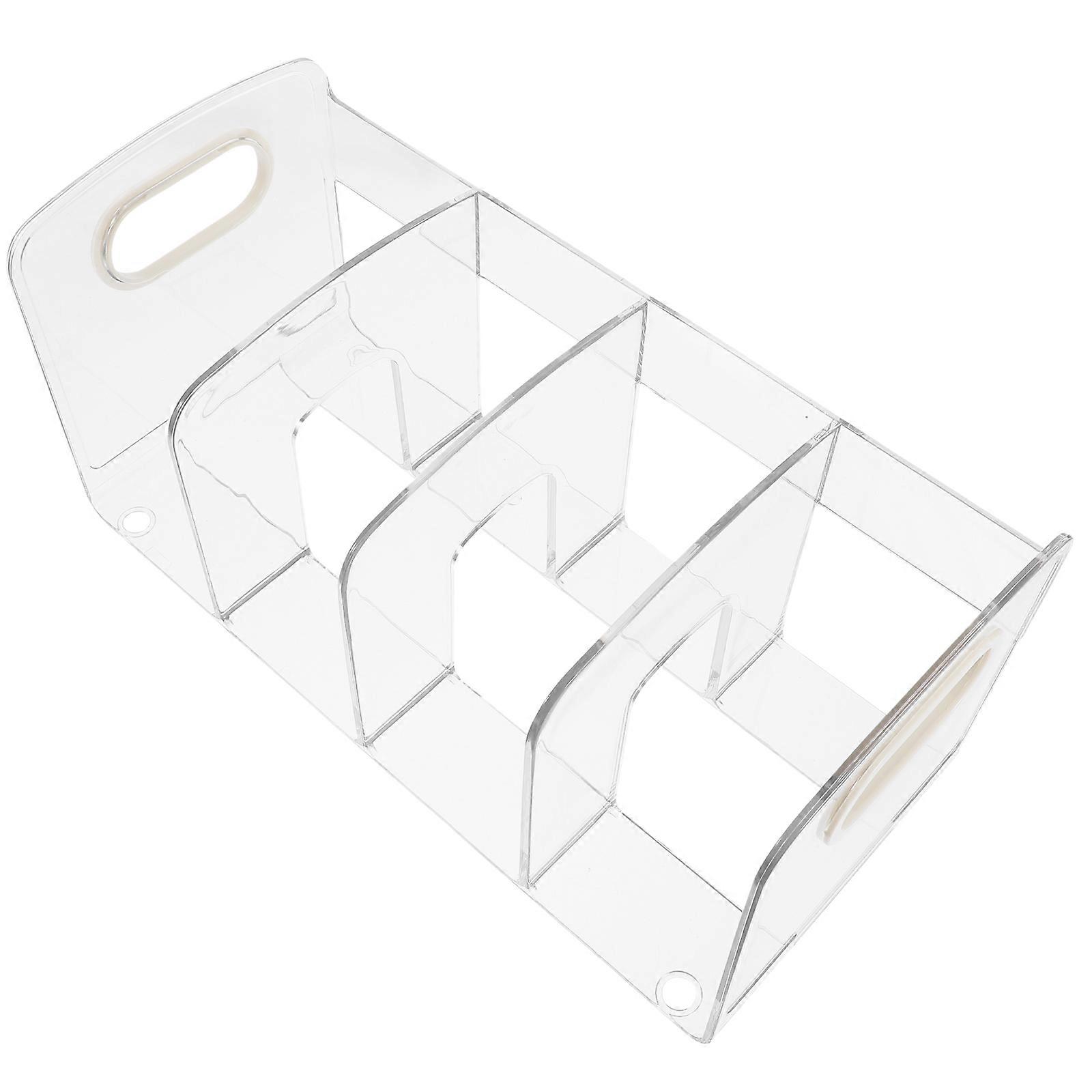 Notebook Storage Holder Book Organizer For Desk Home Shelf Decoration Transparent 31.50X15.00X14.00CM Book Organization 1Pack