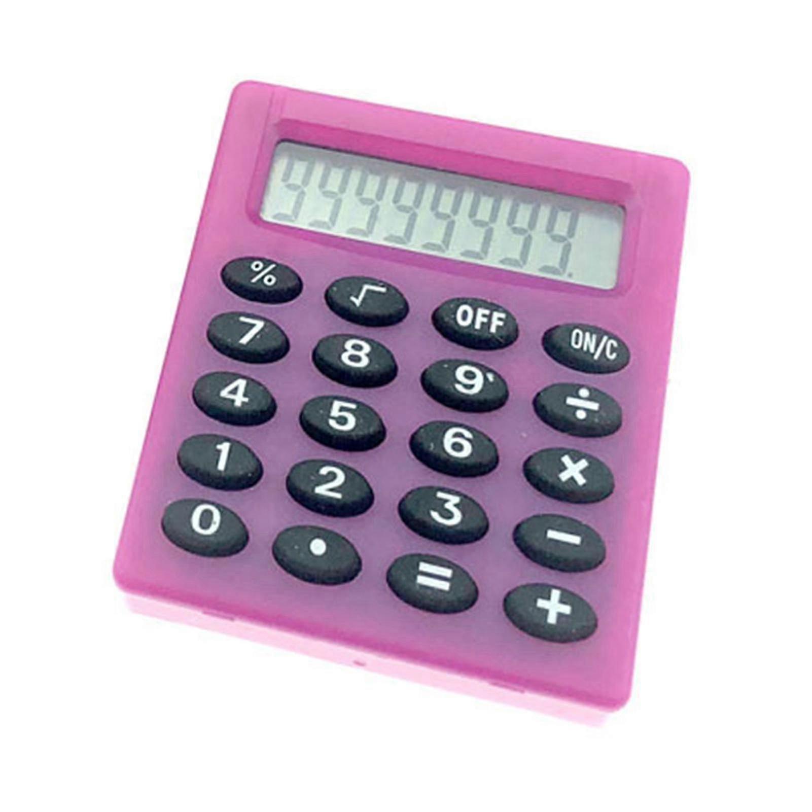 Portable 8-Digit Mini Calculator for Students and Office Supplies, Battery Powered with High Accuracy