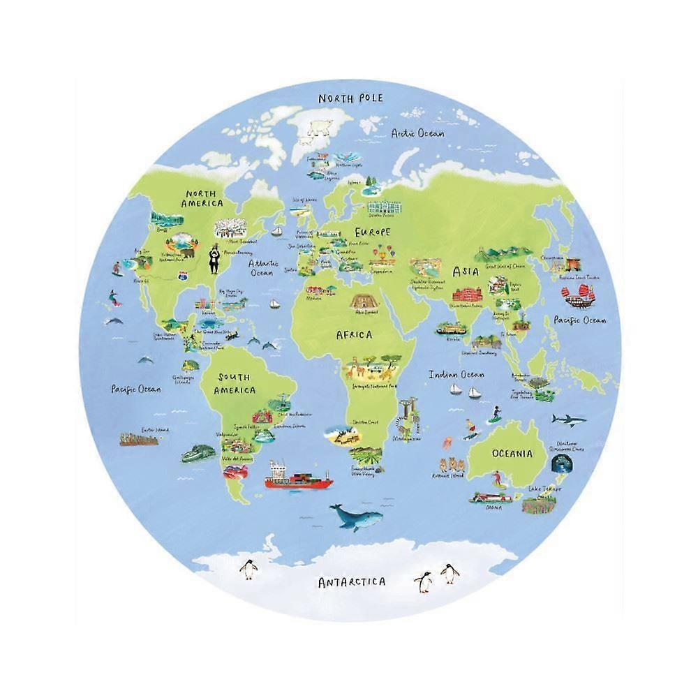 Pick Me Up Puzzle World Map Circular 1000 Piece