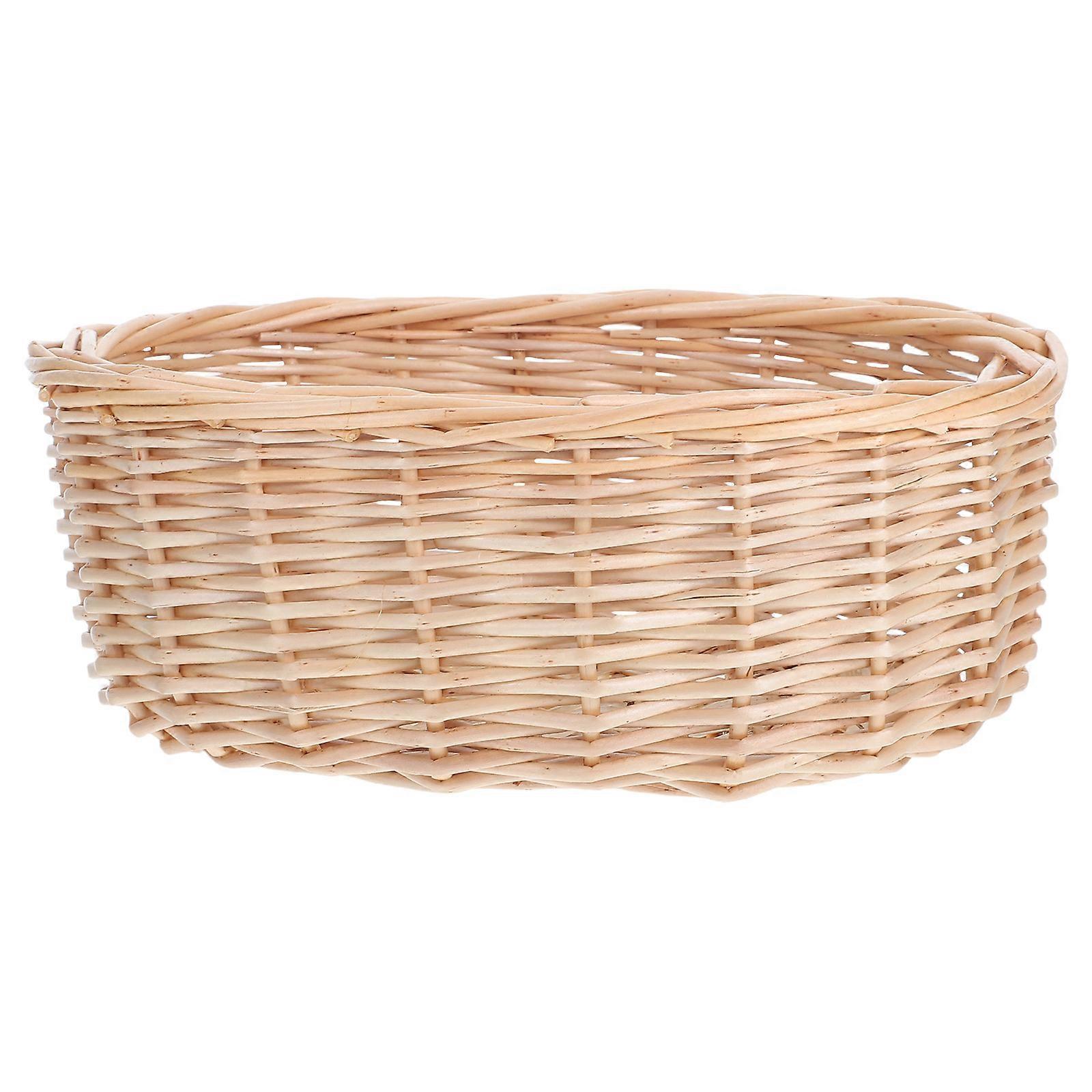 Serving Baskets Woven Tray Rustic Charm Restaurant Decor 20.50X15.60X7.00CM 1Pcs