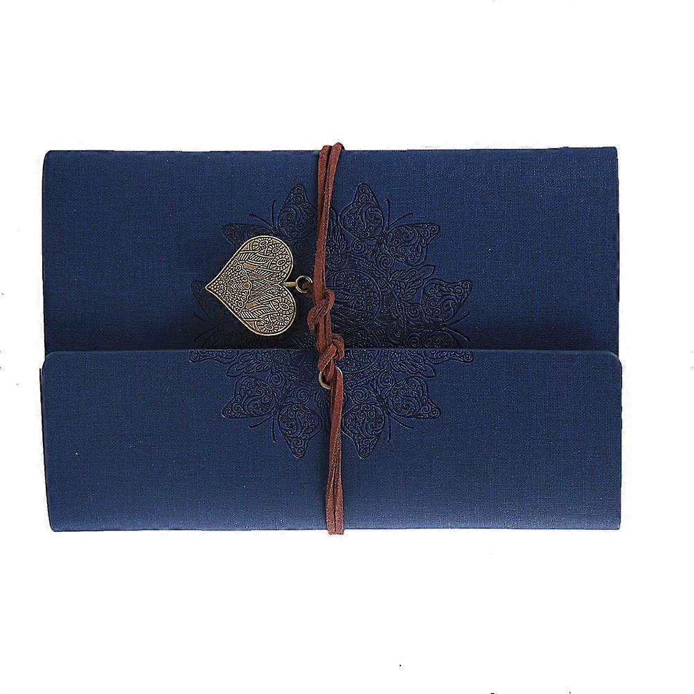Travel Notebook 1Pcs Blue Loose-Leaf Notebook for Writing with Never Forget Again