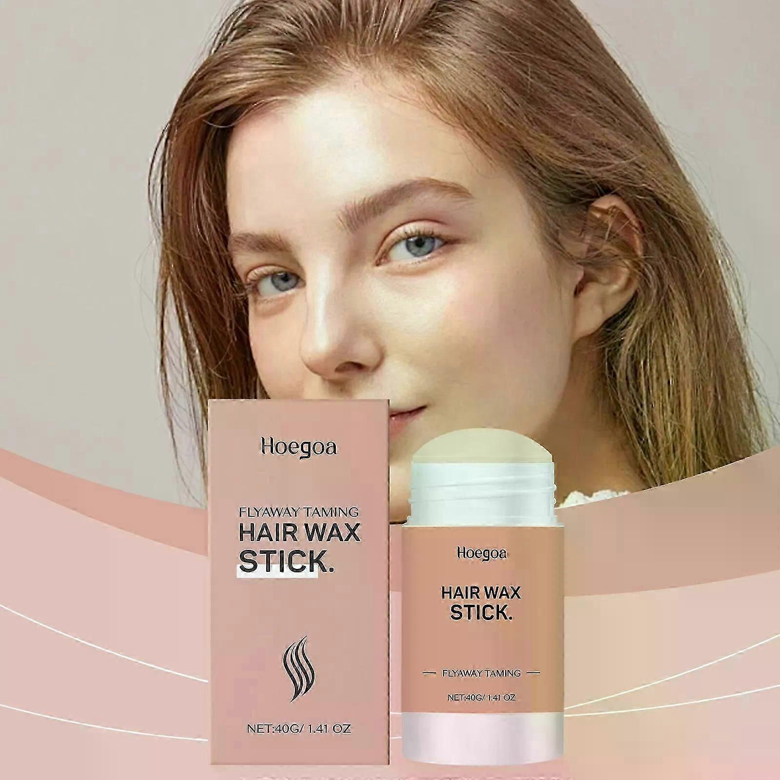 عصا شمع الشعر ، التحكم في الحافة ، عصا زيت الشعر المنعمة ، شمع تصفيف غير دهني للشعر المتطاير والمجعد