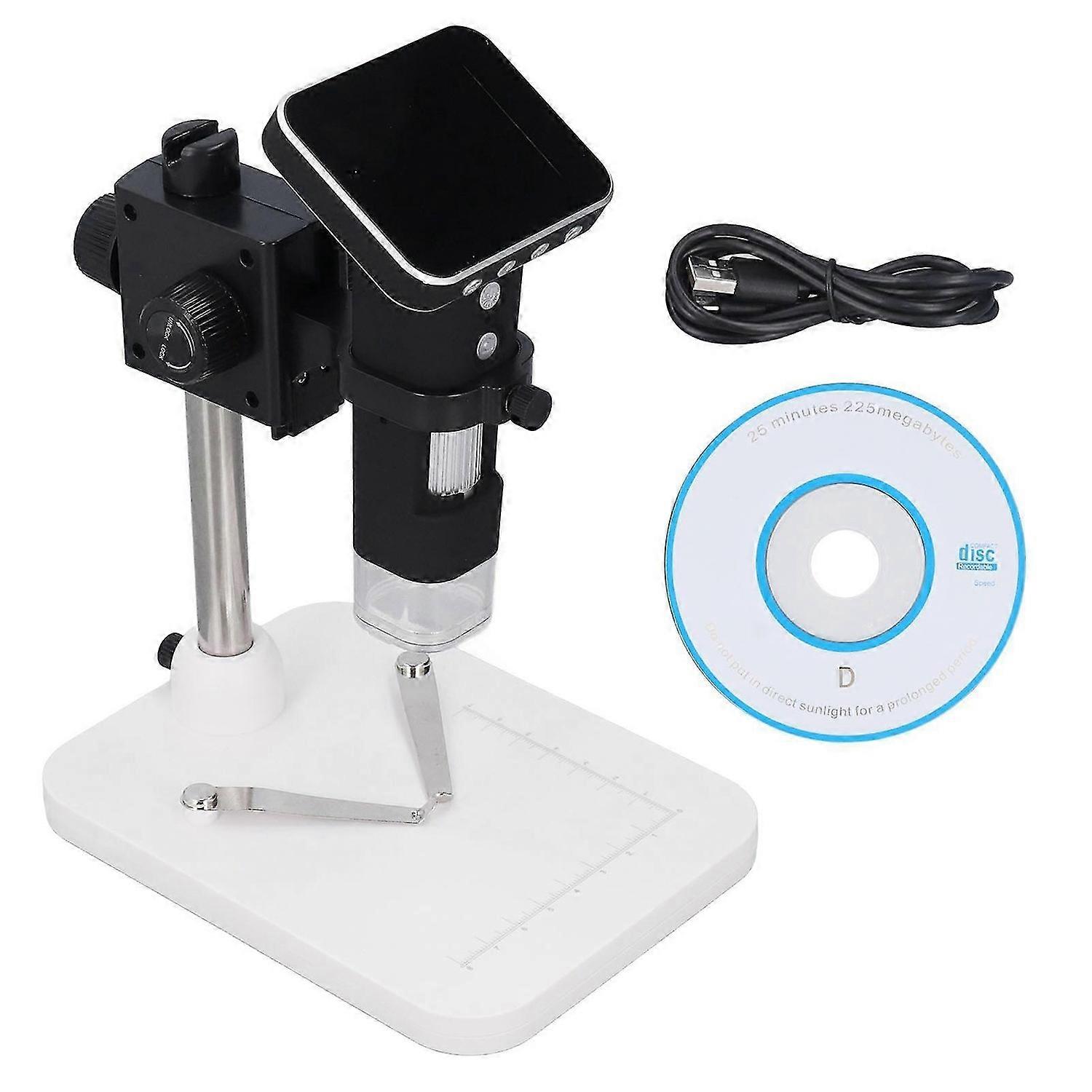 Digital Microscope 500X Magnification 2MP WiFi Electron Microscope with 8pcs LED Light for Student Learning