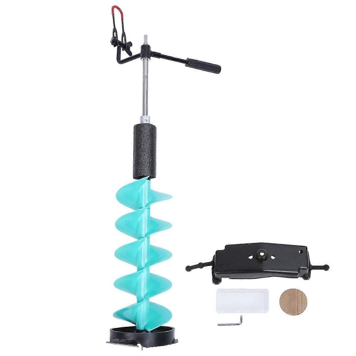 Electric Ice Auger Kit Incisive Blade Ice Drill Auger with Positioner Extension Rod for Fishing Emergency 8in