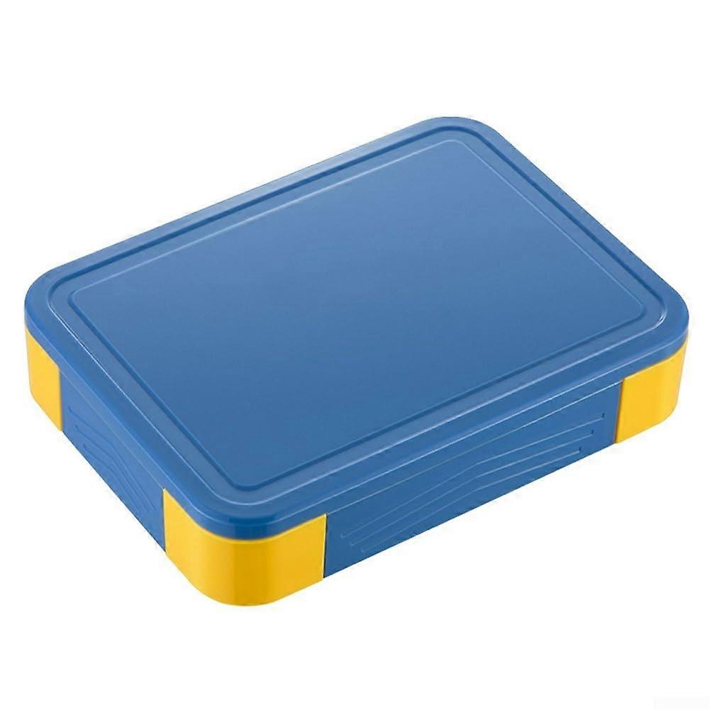 Lunchbox for Kids 1330 mL Capacity 5-Compartment Leakproof Blue and Yellow
