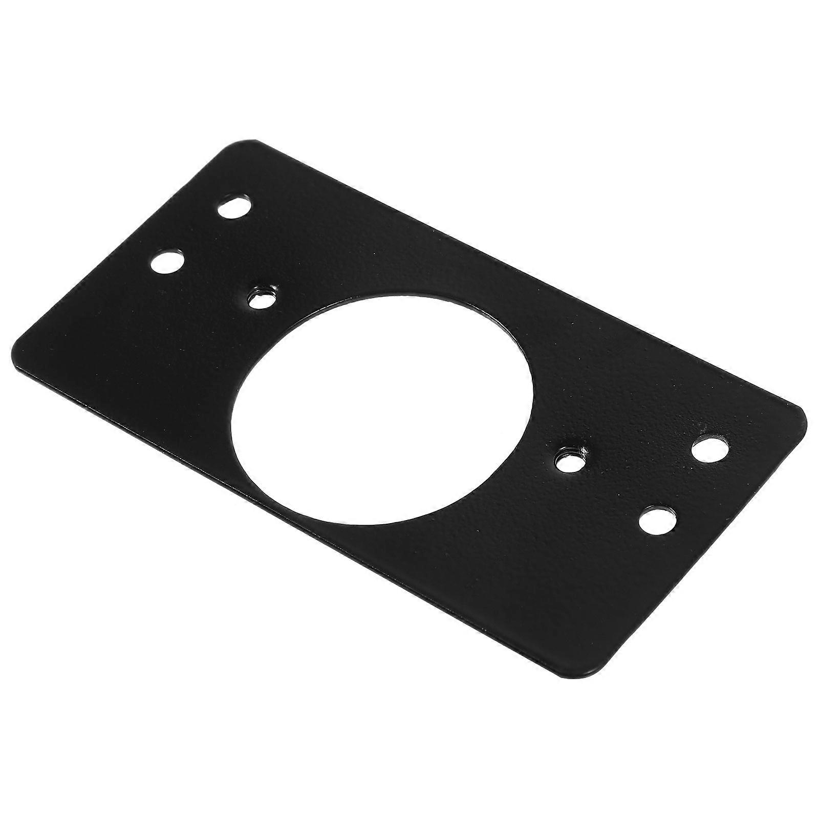 Hinge Repair Plate Cabinet Door Installation Fixed Plates Black 9.00X4.70X0.50CM Furniture Fixing 2Pcs