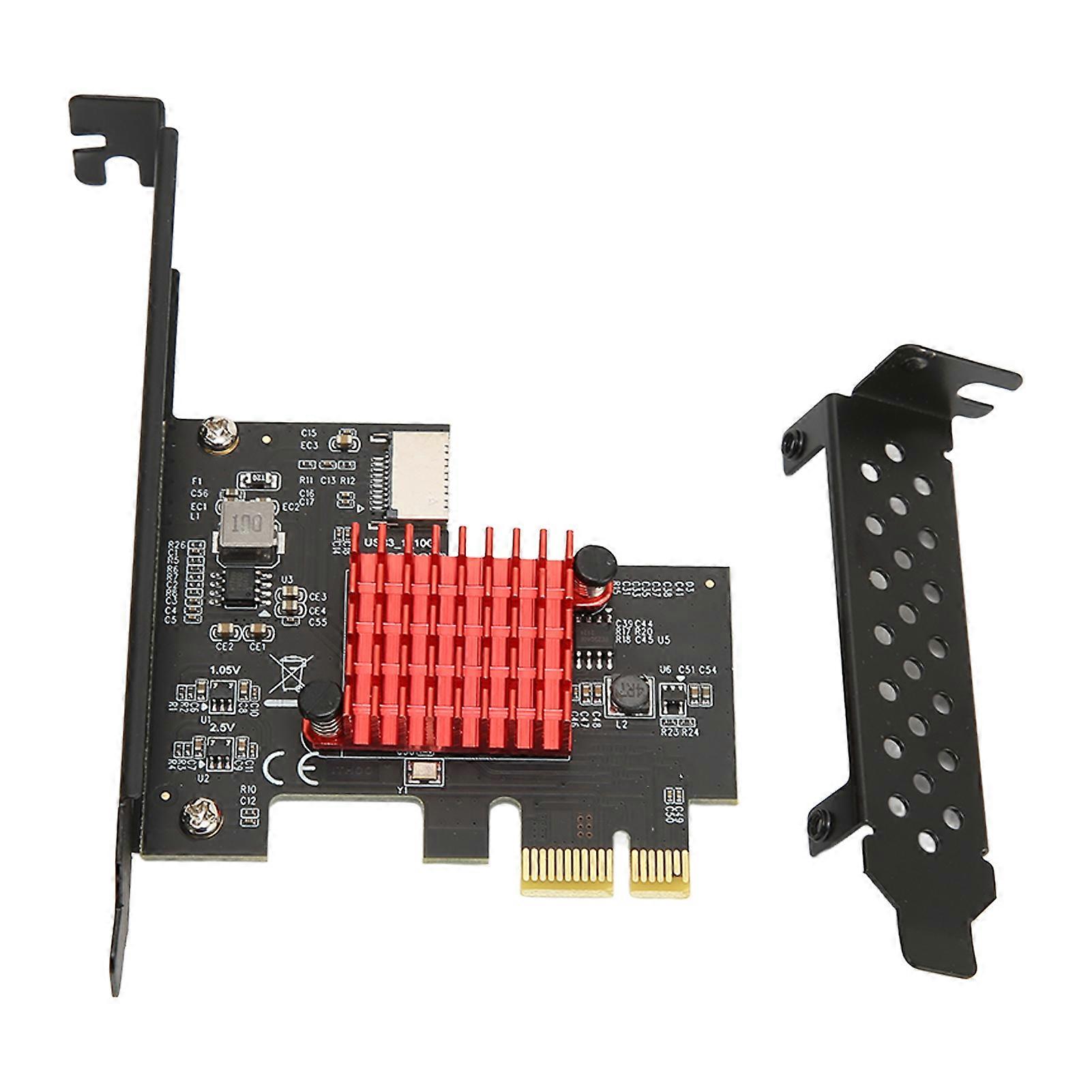 USB3.2 GEN2 Front E 10Gbps Support KEY A TYPE E PCIE 3.0 2X Interface Expansion Card Win8 for Win10
