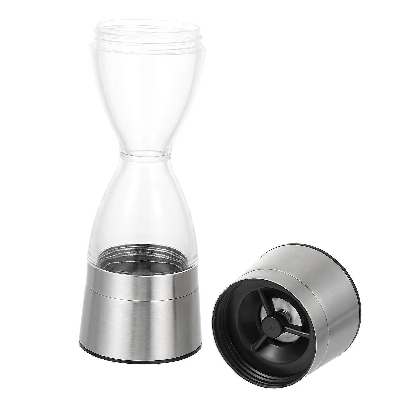 Coarse Pepper Grinder Hand Operated Pepper Mill Simple Design Stainless Steel For Home Gadget Cooking Picnics 1Set