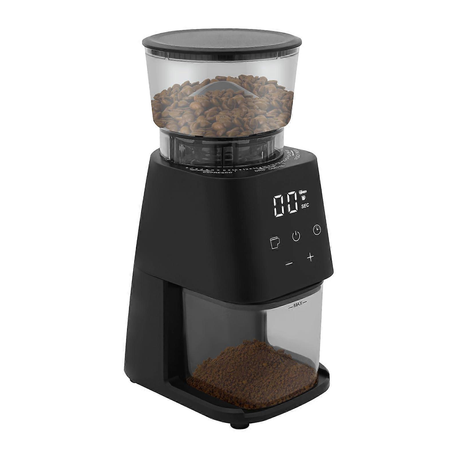 150W Electric Coffee Grinder, LCD Display, 350450rpm, 300g, 30 Grind Settings