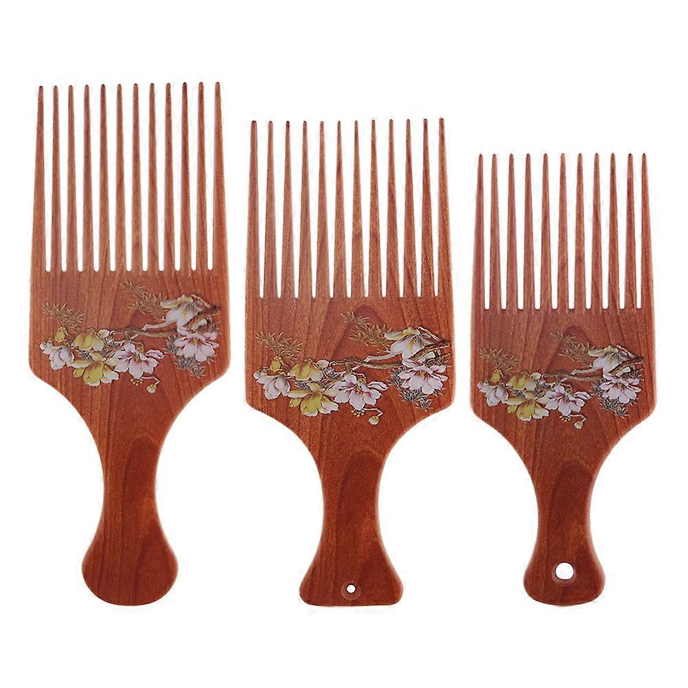 Men Styling Comb Organize Knotted Hair Birthday Party 13X4.7X1CM Wide Tooth Design 3Pcs