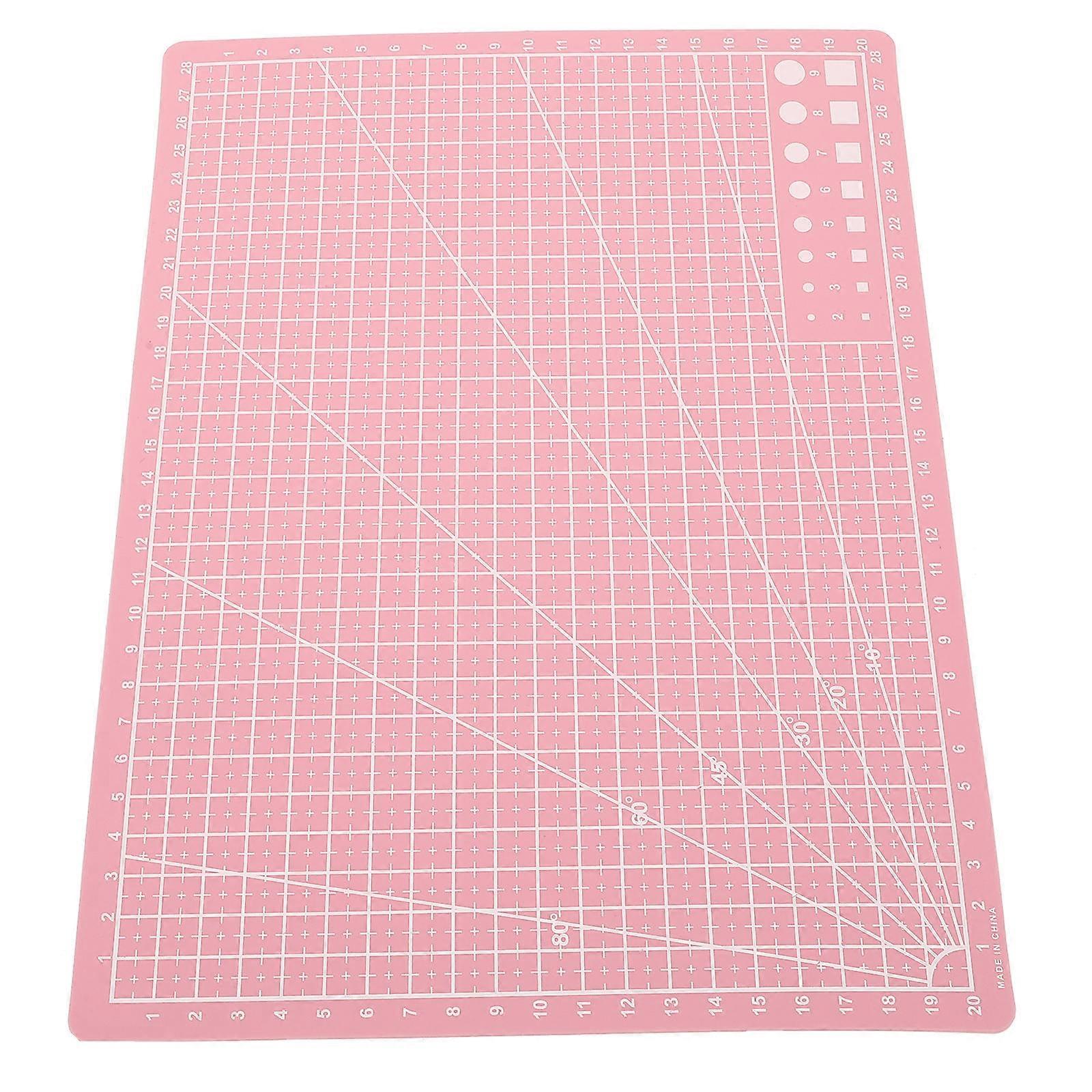 Durable Crafting Mat Plastic Engraving Board For Diy Enthusiasts Pink A4 1Pack