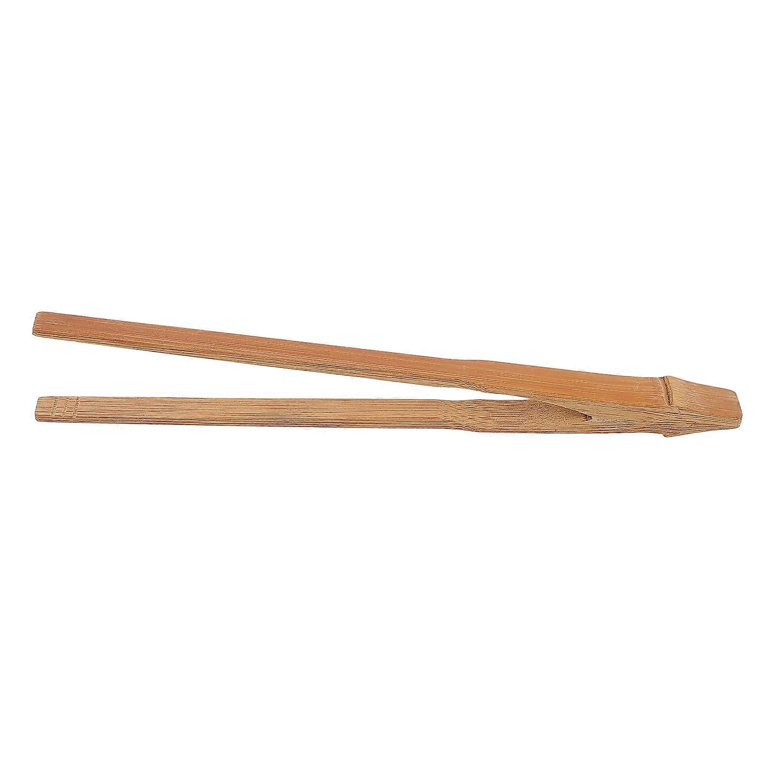 Bamboo Tea Ceremony Clip with Ergonomic Handle for Comfortable Grip and Home Use Beige