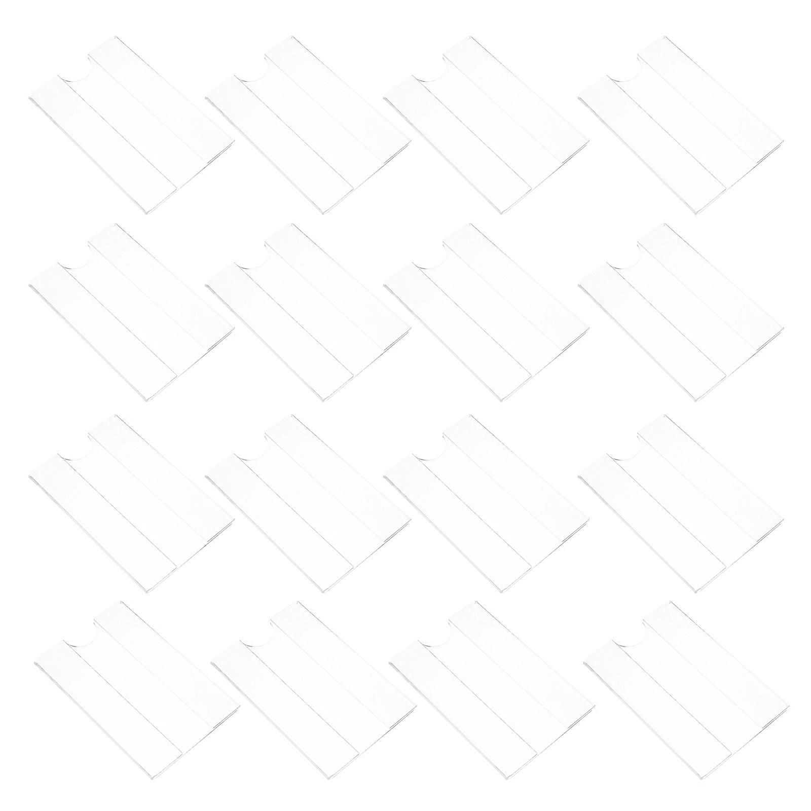 30pcs Transparent Acrylic Price Tags for Display Use Easy to Install Retail Sign Holder