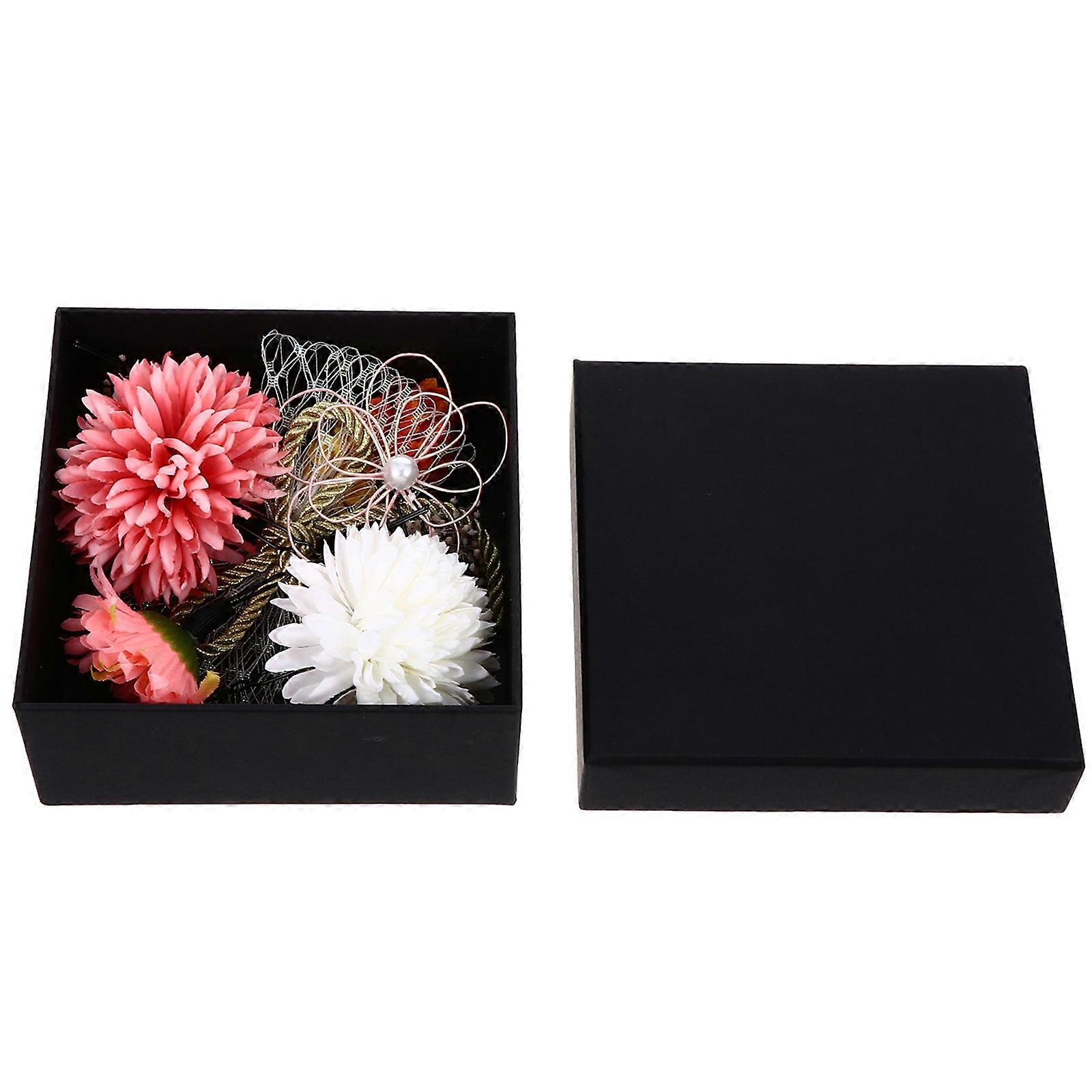 Hair Set For Girls Flower Girl Headpiece Set 9Pcs 8x2cm Size Red