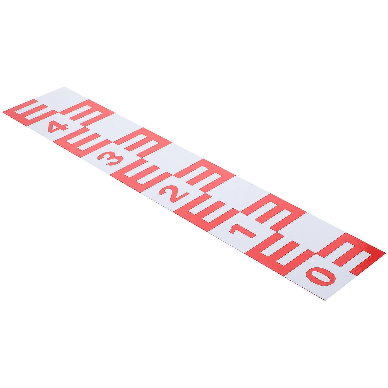 Water Level Gauge Sticker Self Adhesive Reflective Water Level Measurement Tool