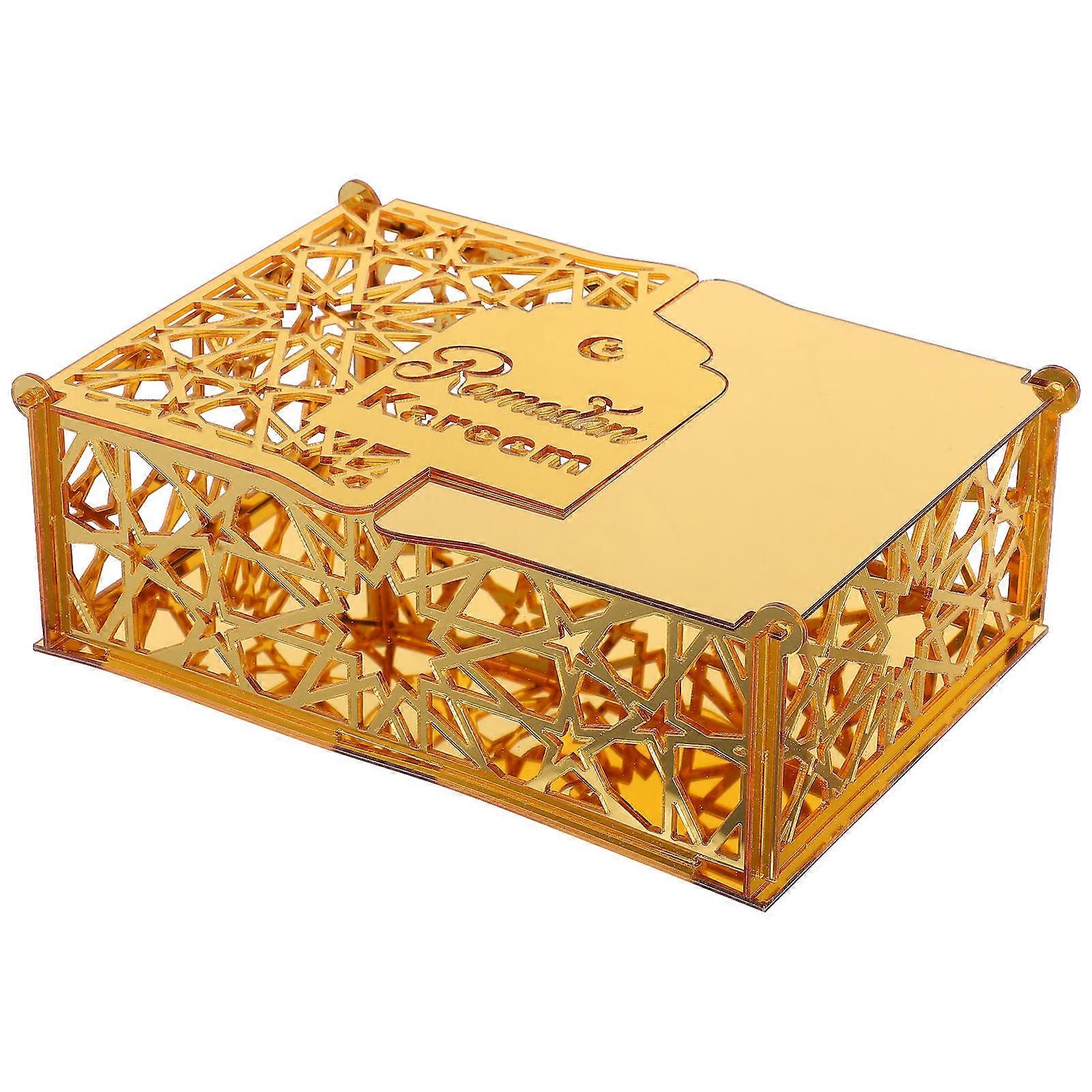 **Eid Mubarak Acrylic Candy Box – Sturdy Decorative Container for Ramadan & Eid Celebrations**
Celebrate the joyous occasion of **Eid al Fitr** in