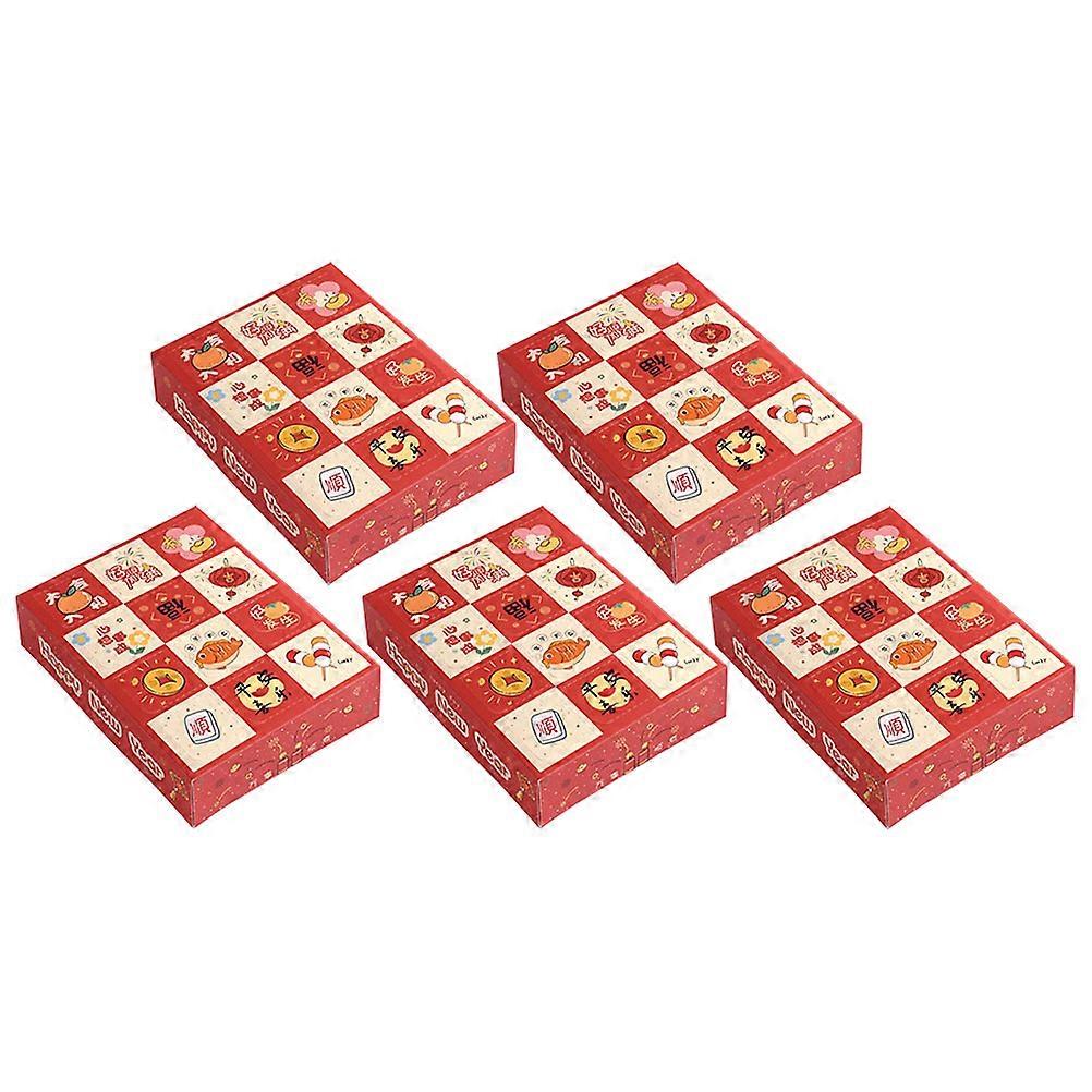 Raffle Ticket Boxes With Slot Diy Gift Decorative Ballot Box Multi-Colored 5Set