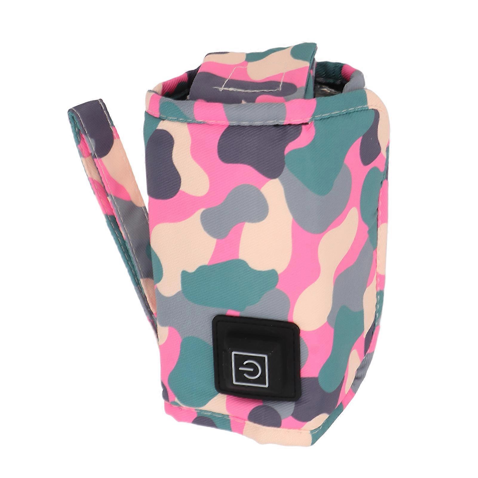 USB Baby Bottle Warmer Three Levels Temperature Adjustment Hook and Loop Design Portable Bottle Warmer
