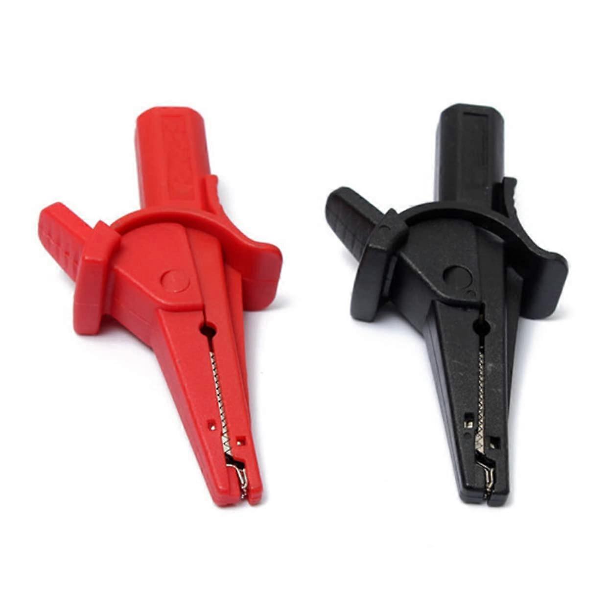 Battery Test Clip with Insulated Alligator Clips and Banana Plugs for Multimeter, Durable and Easy Connection for Electrical Projects, Red