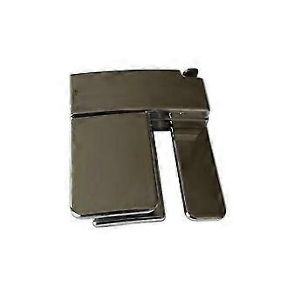Adjustable Buckle Detachable Lazy Tighten Waistband Pants Waist Buckle Clip Foldable Elastic Belt Clip Silver
