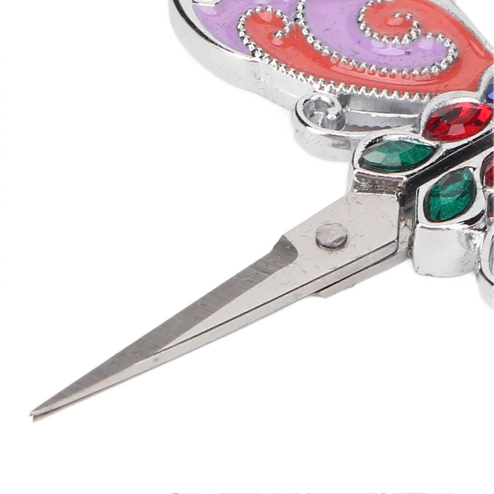 Sewing Scissors Vintage Painted Butterfly Shape Embroidery Scissors for Crafting Tailoring Needlework Cross Stitch