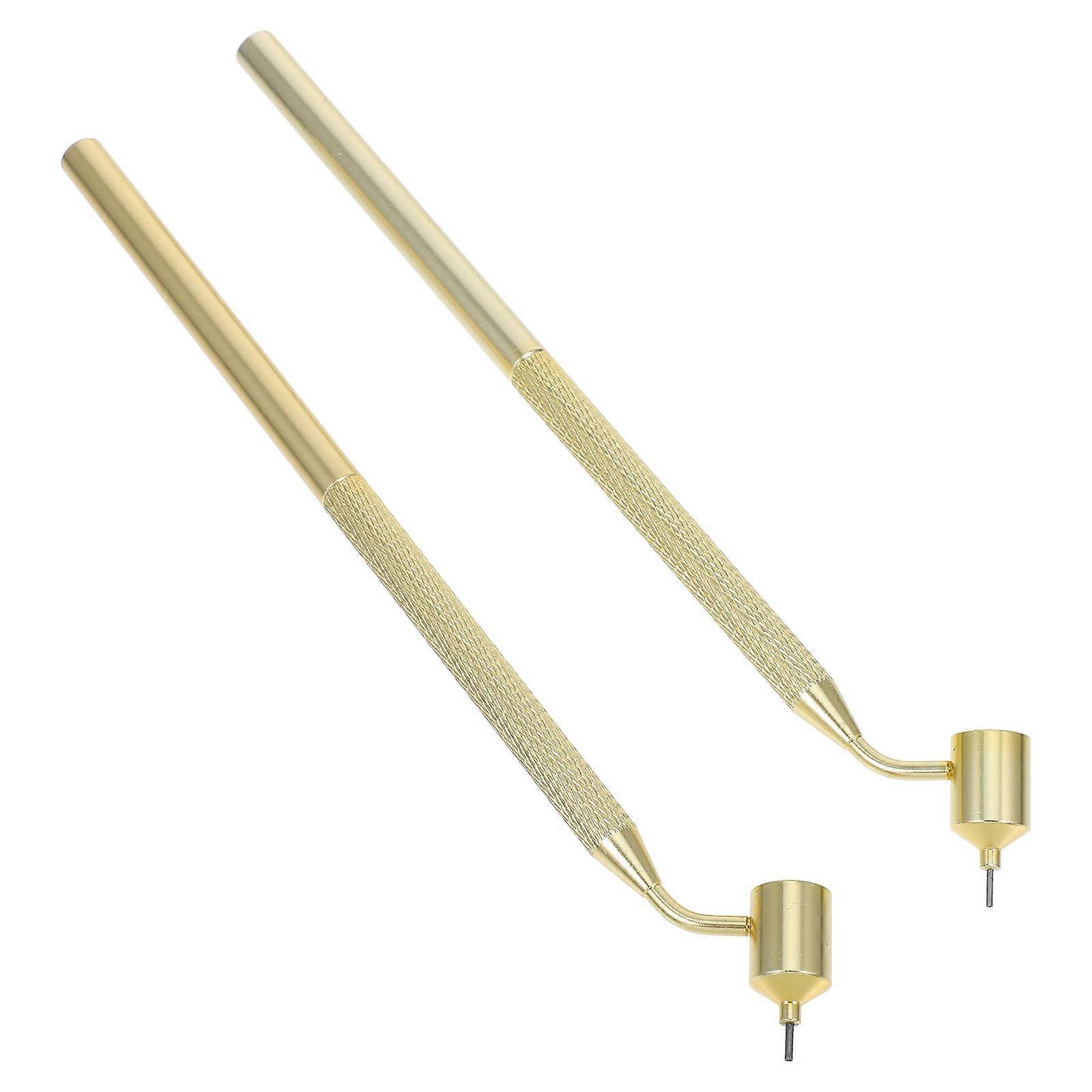 2pcs Fine Tip Detailing Pen Set Precision Paint Applicator for Rock Chips Scratch Repair 0.5mm and 0.7mm