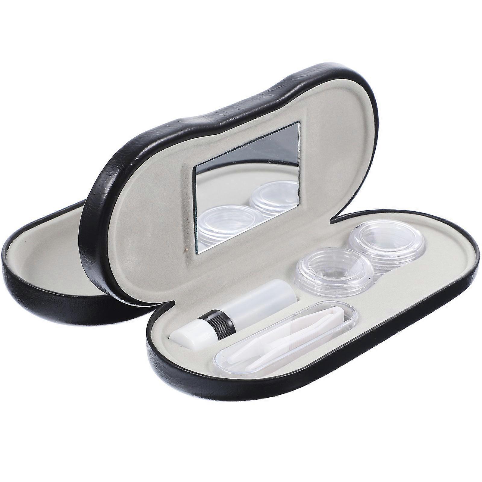 Delicate Eyeglass Pouches For Glasses Double Layer Travel Eyewear Protector Sealing Dustproof 1Set