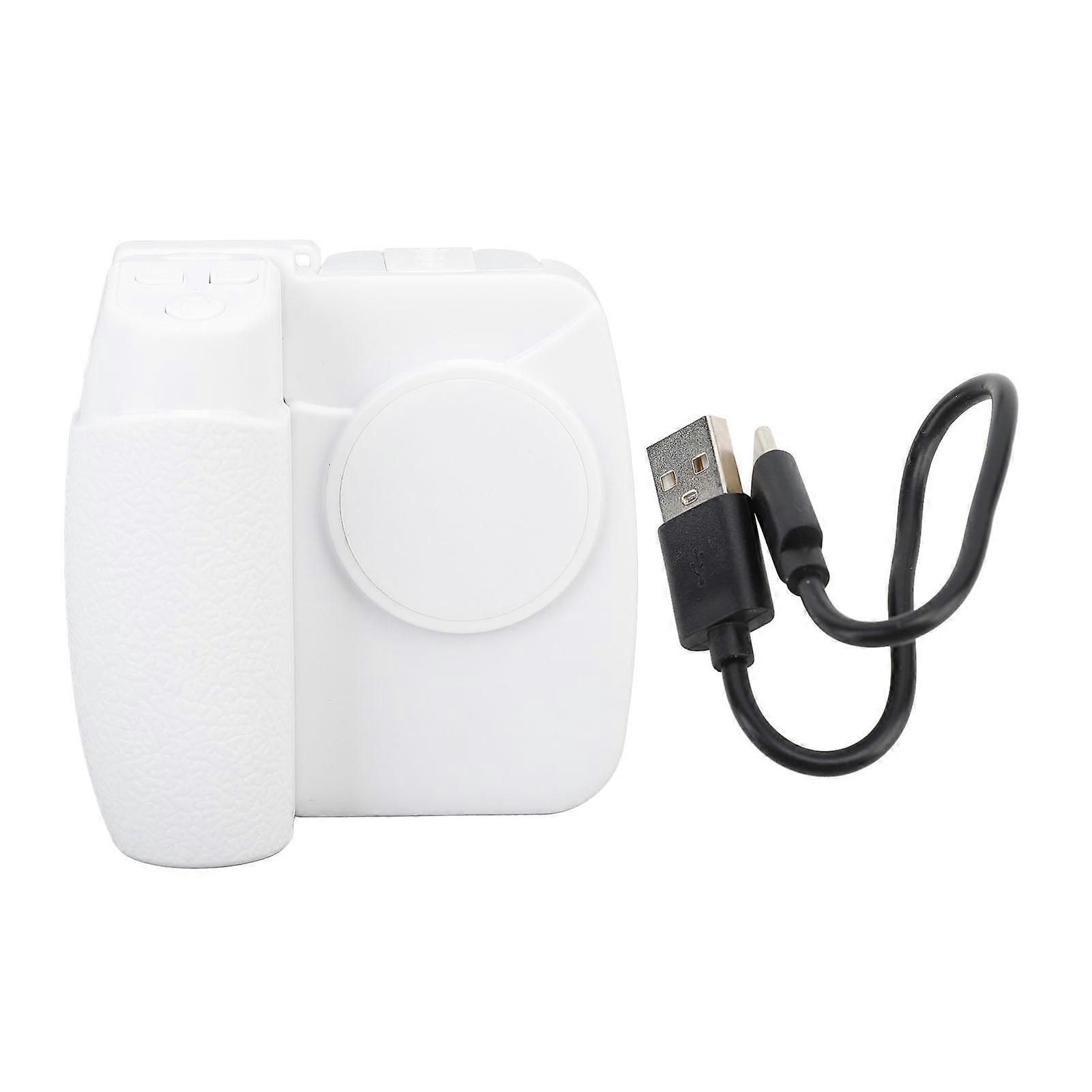 Smartphone Camera Shutter Grip 3 Gear Adjustable 1000mAh with LED Fill Light Phone Camera Grip for Shooting Vlogging White