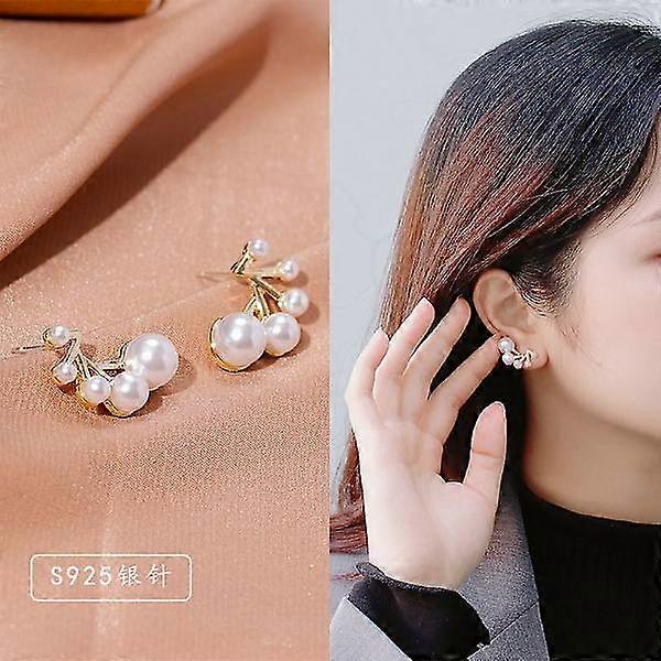 イヤリングパールメタリックエレメントガールズファッションジュエリーAc3658 A159