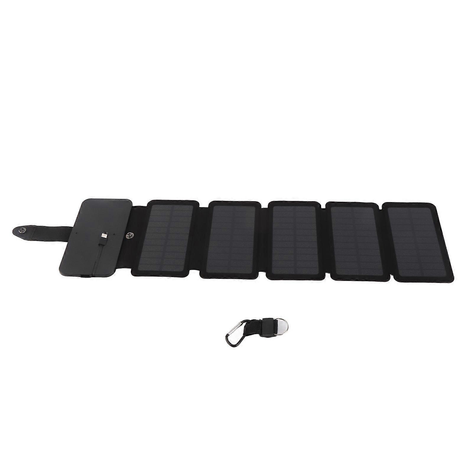 Solar Panel Outdoor Foldable Portable 5V 1A Solar Panel with Compass for Camping