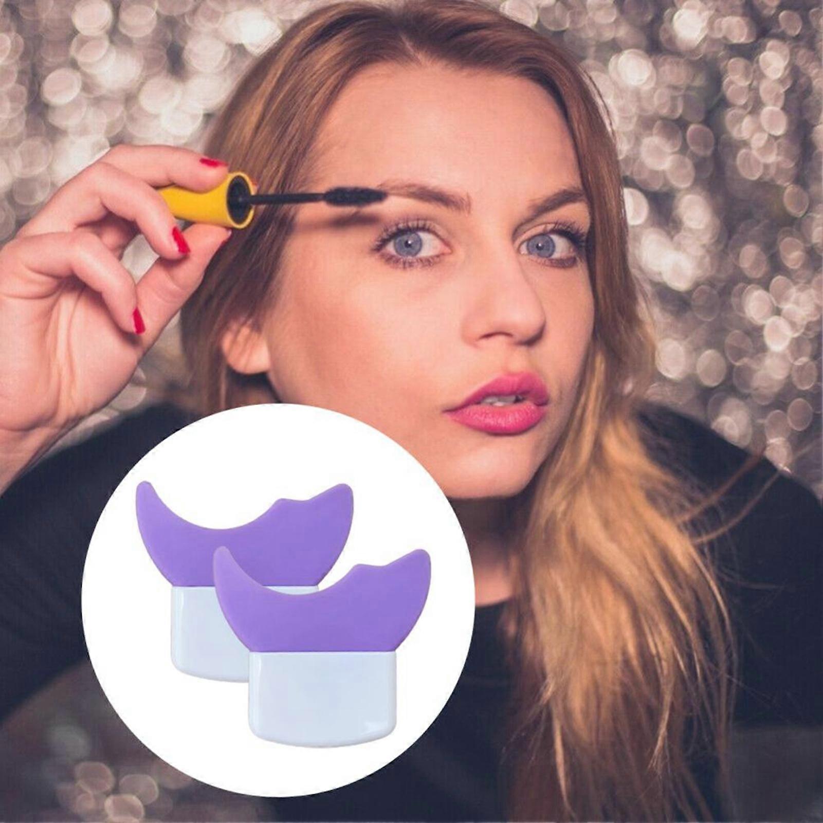 2 Pcs Mascara and Eyeshadow Shield Applicator Guard Pads Auxiliary Guard Tool for Eyelash Makeup