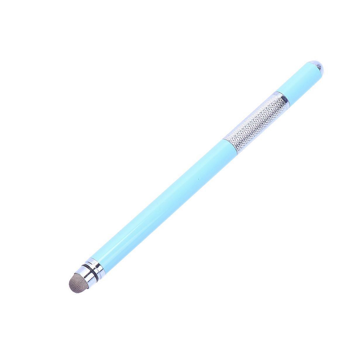 Universal Double End Capacitive Stylus Metal Touch Screen Pen for Tablets Phones Handwriting Laptops 1 Set Blue