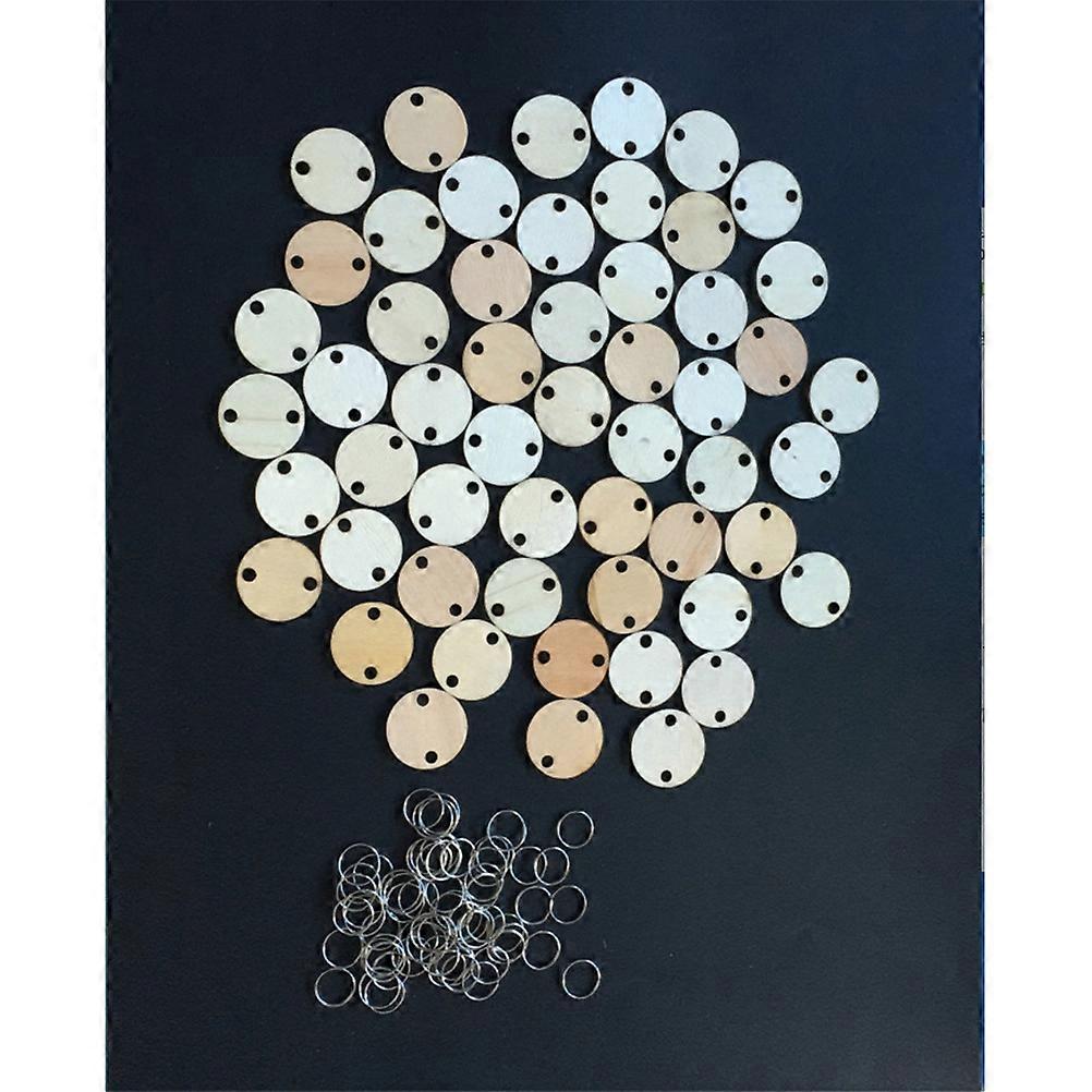 Wooden Birthday Reminder Calendar with 50 Discs for Wall Decoration Multi Color Easy to Assemble 1