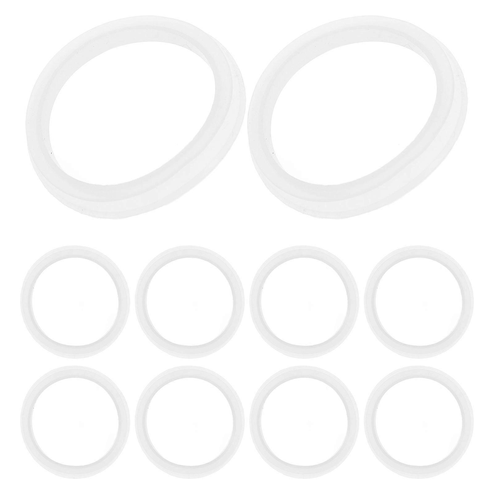 10pcs Silicone Bathtub Drain Plug Gaskets Bathroom Seal Ring Washers Basin Plug Washers