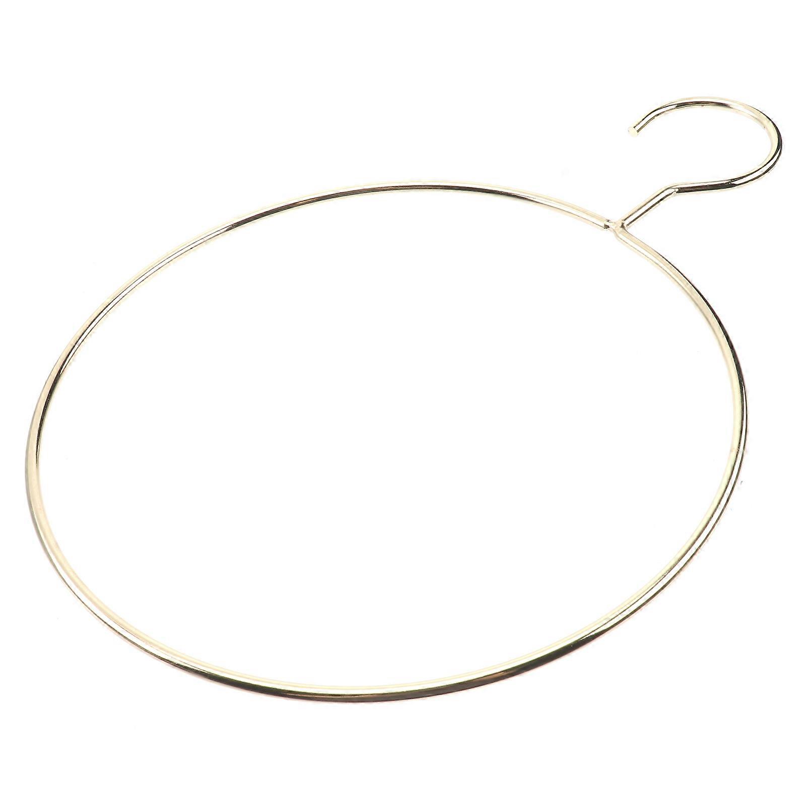Golden Metal Clothes Hanger for Closet Space Saving with Big Loop for Underwear Scarf and Strap Clothes 10.5 Inches