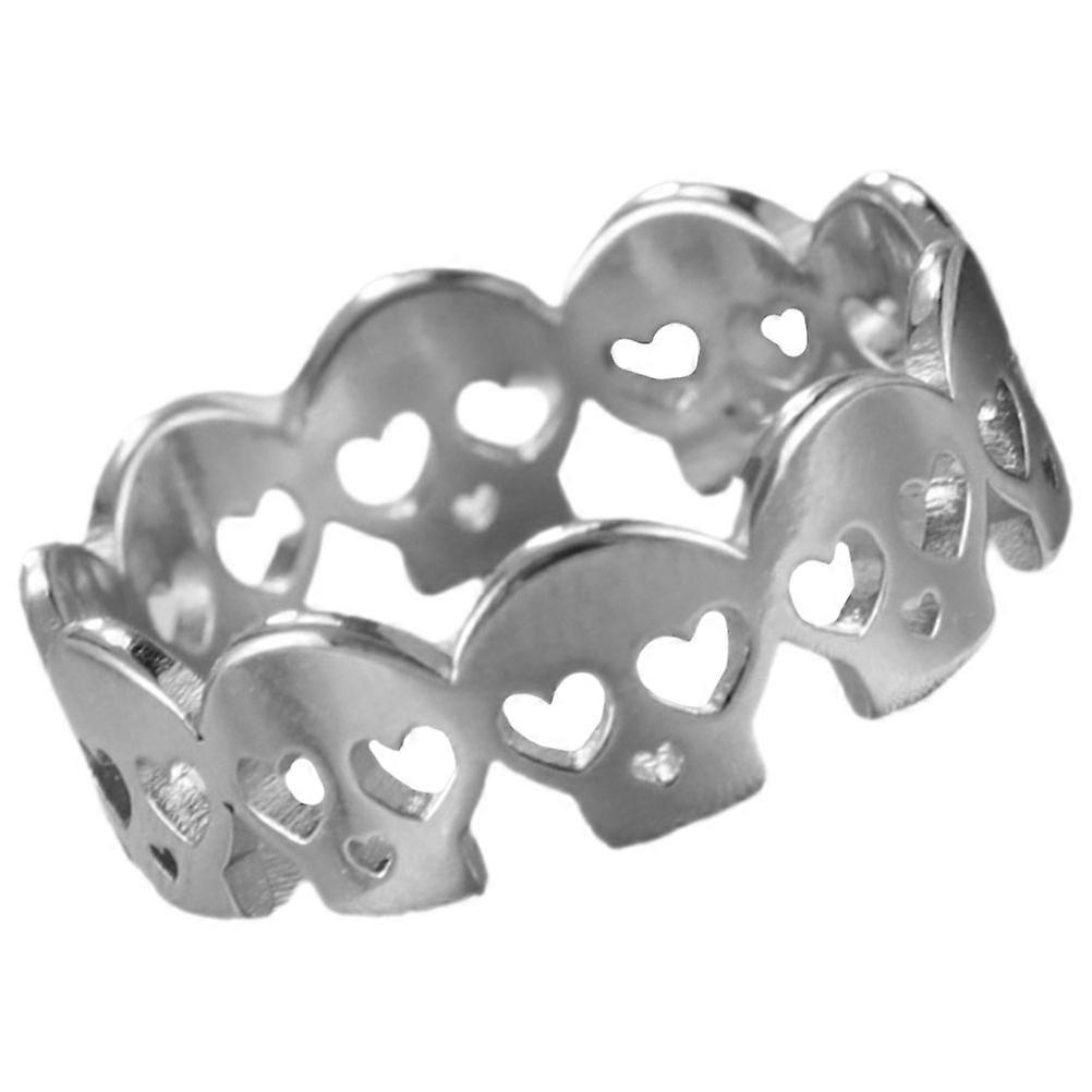 Gothic Style Skull Finger Ring For Casual Wear 1Set